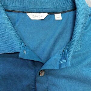Calvin Klein Men’s Blue Short Sleeve Polo Shirt Size M